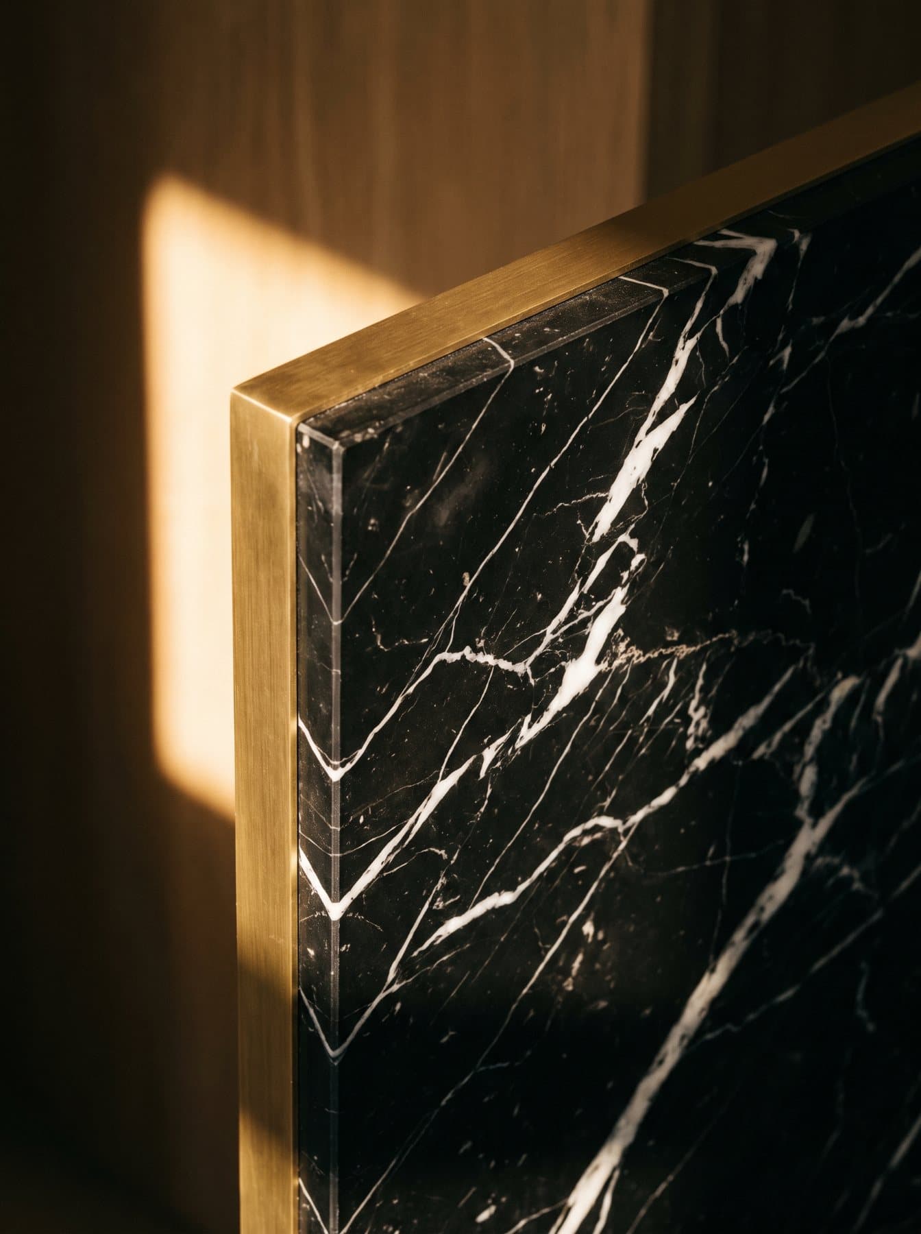 Marble and brass